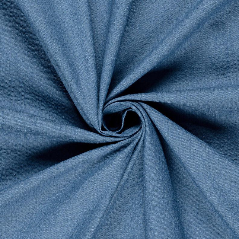 Blend denim cotton seersucker – denim blue,  image number 5