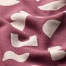 Alpine Fleece Abstract shapes  – grape/natural,  thumbnail number 2