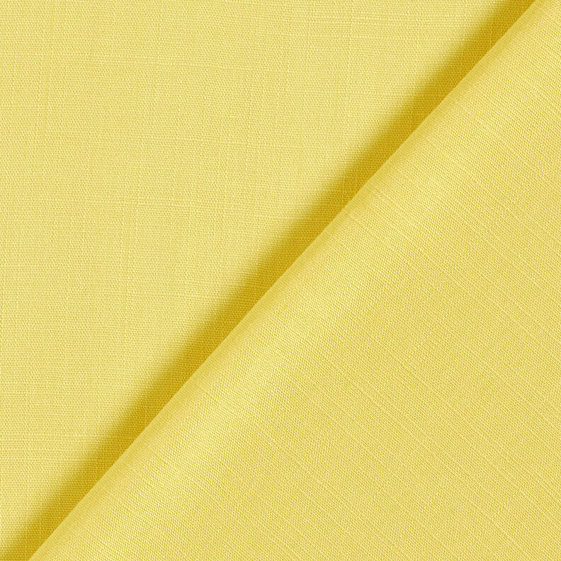Linen look viscose fabric – light yellow,  image number 4
