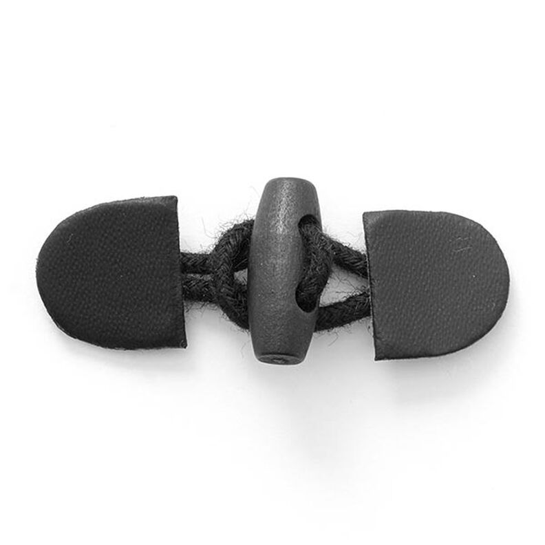 Duffle Coat Fastener [ 55 mm ] – black,  image number 1