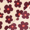 Teddy Fur Flowers | Poppy Fabrics – cashew/burgundy,  thumbnail number 5