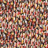 Crepe fabric brush strokes – black/terracotta,  thumbnail number 1