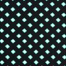 Swimsuit fabric retro diamonds – black/peppermint,  thumbnail number 1