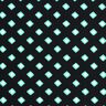 Swimsuit fabric retro diamonds – black/peppermint,  thumbnail number 1