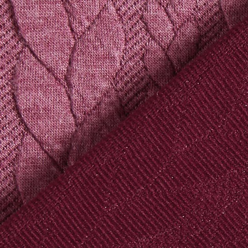 Cabled Cloque Jacquard Jersey – raspberry,  image number 4