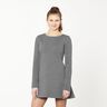 Light Cotton Sweatshirt Fabric Mottled – dark grey,  thumbnail number 6