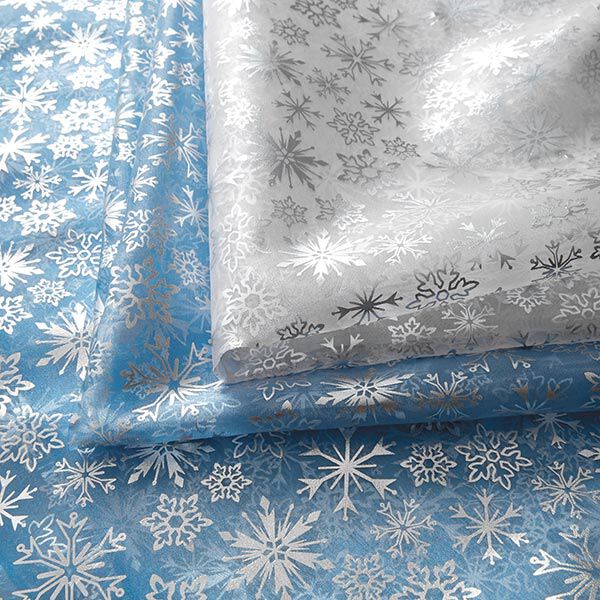 Organza snowflakes – light blue,  image number 6