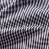 Shirt fabric small check – black/light blue,  thumbnail number 2