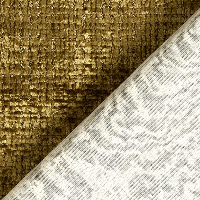 Upholstery Fabric Chenille Plain – olive,  image number 3