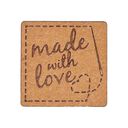 Embellishment Made with Love – brown, 