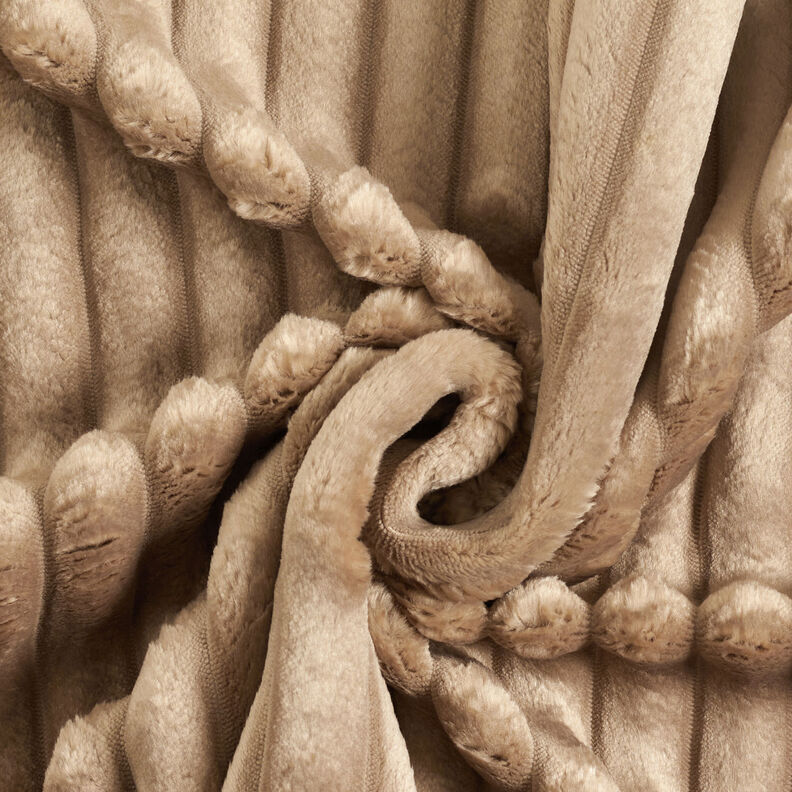 Upholstery Fabric Fur stripes – taupe,  image number 4