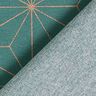 Decor Fabric Canvas Art Deco Stars – petrol/gold,  thumbnail number 4