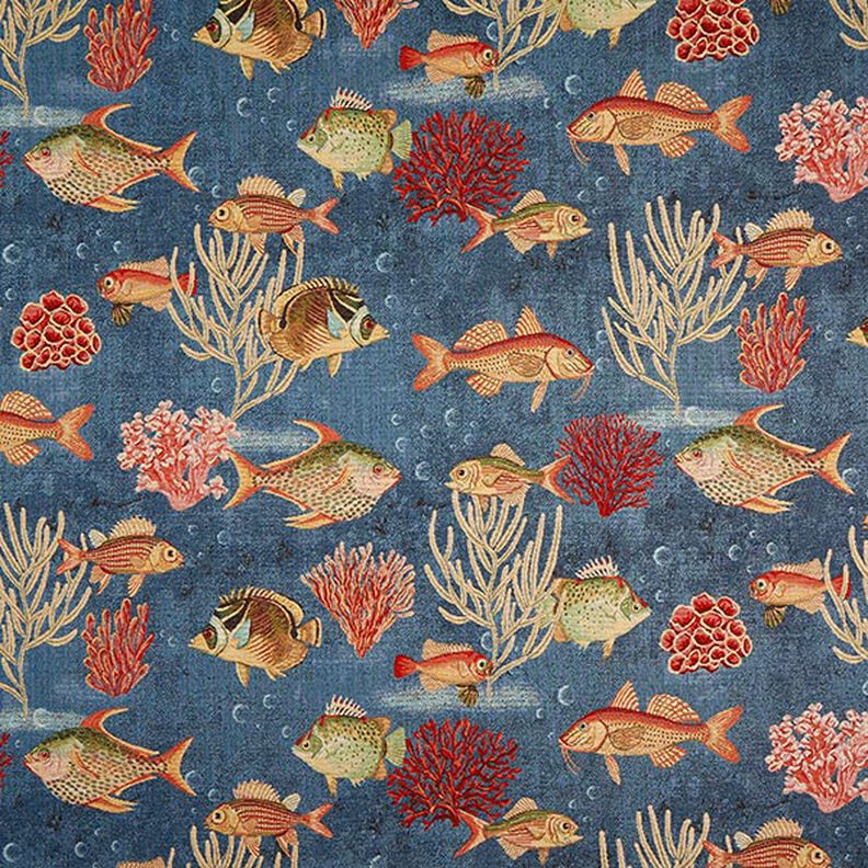 Fish Tapestry Jacquard – blue,  image number 1