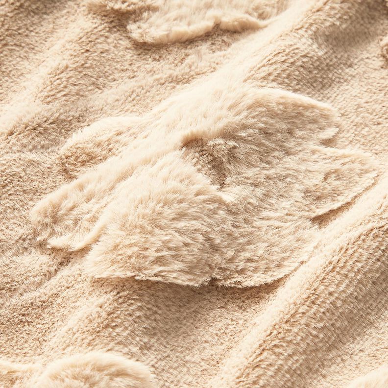 3D Faux Fur Floral Pattern – natural,  image number 5