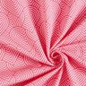 French Terry Overlapping Hearts – pink/fire red,  thumbnail number 3
