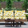 Outdoor Fabric Canvas lemons – ivory/lemon yellow,  thumbnail number 7