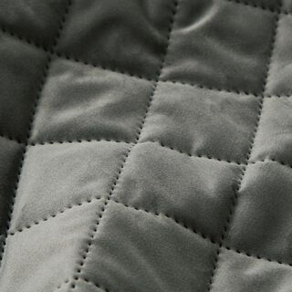 Upholstery Fabric Velvet Quilted Fabric – dark grey, 