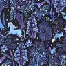 French Terry Fairytale forest Digital Print | Poppy Fabrics – blue-black/red lilac,  thumbnail number 2