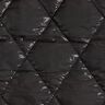 Quilted Fabric subtle sheen diamonds – black,  thumbnail number 1