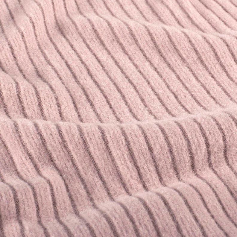 Super soft rib knit plain – light dusky pink,  image number 2