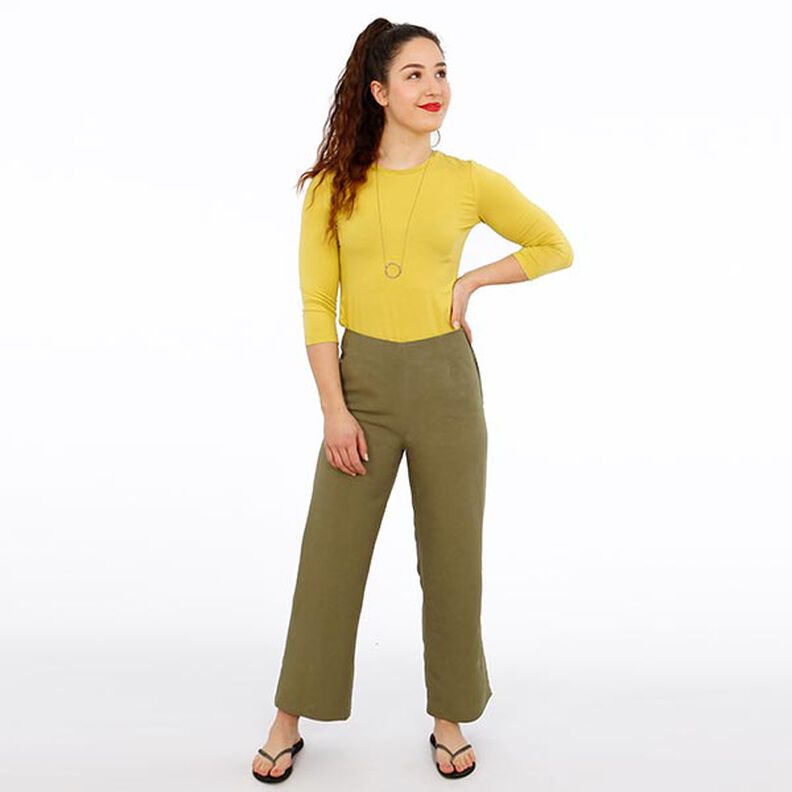 FRAU ELENA - plain trousers with a straight leg, Studio Schnittreif  | XS -  XXL,  image number 5