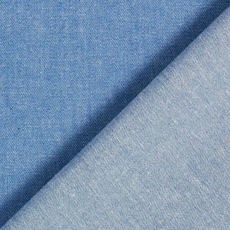 Denim-Look Cotton Chambray – blue,  image number 3