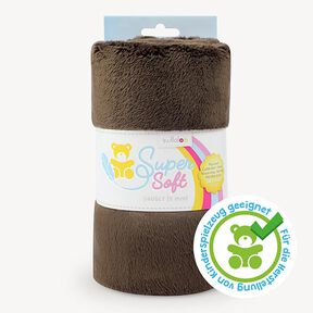 SuperSoft SNUGLY plush [ 1 x 0,75 m | 5 mm ] - dark brown | Kullaloo, 