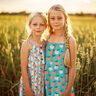 Cotton Poplin large apples | Poppy Fabrics – aqua blue/salmon,  thumbnail number 5