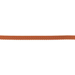 Elasticated Edging Lace [12 mm] – terracotta, 