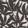 Decor Fabric Half Panama plain leaves – black/natural,  thumbnail number 5