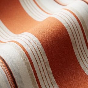 awning fabric melange stripes – terracotta/grey, 
