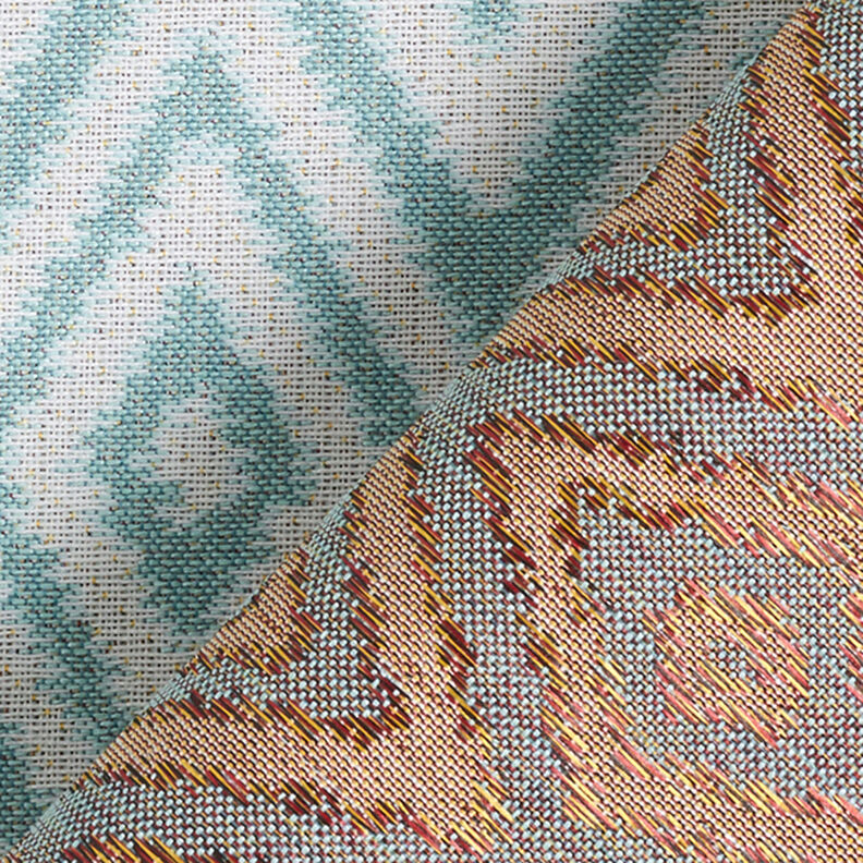 Outdoor fabric jacquard Ethno – mint,  image number 4