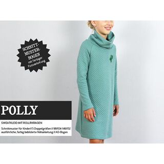 POLLY - comfy sweater dress with a polo neck, Studio Schnittreif  | 98 - 152, 