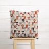 Decor Fabric Half Panama elegant dogs – natural/grey,  thumbnail number 9