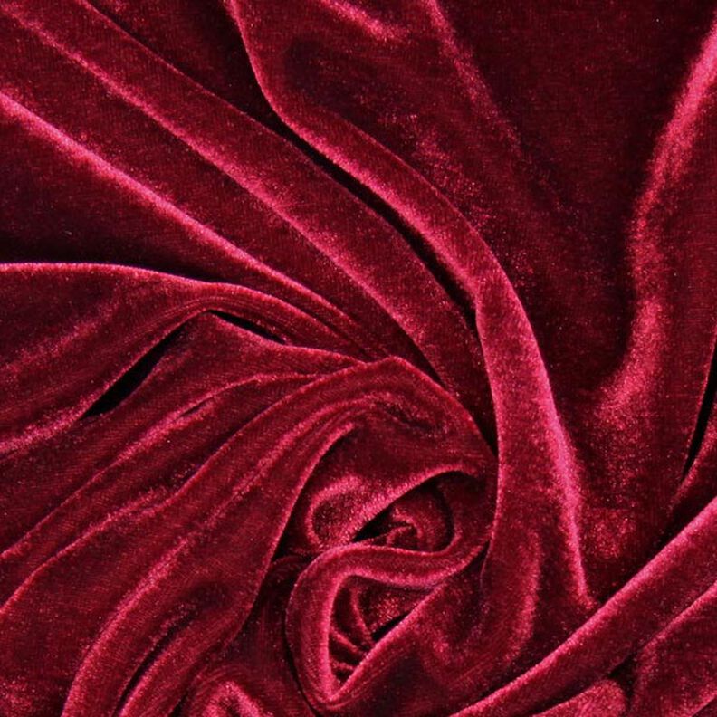 Stretch Velvet burgundy,  image number 2