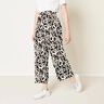 Viscose crepe painted Hawaiian flowers – black/ivory,  thumbnail number 6