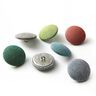 Covered Button - Outdoor Decor Fabric Agora Panama - red,  thumbnail number 3