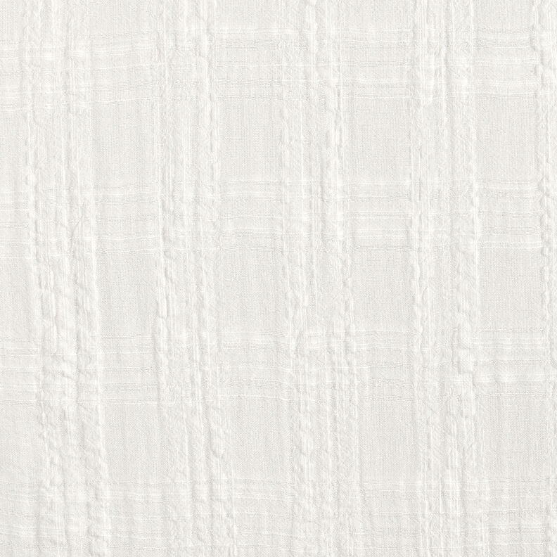 Seersucker cotton viscose blend – white,  image number 1