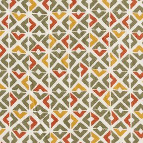 Retro diamonds viscose crepe – beige/khaki,  Retro diamonds viscose crepe – beige/khaki,