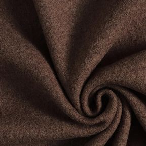 Fulled woollen loden Mottled – dark brown, 