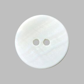 Pastel Mother of Pearl Button - white, 