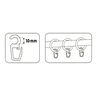 Clip-On Hooks [10mm] 10 pieces – transparent | Prym,  thumbnail number 3