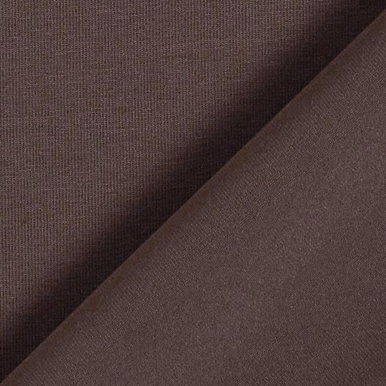 Medium Cotton Jersey Plain – black brown,  image number 5
