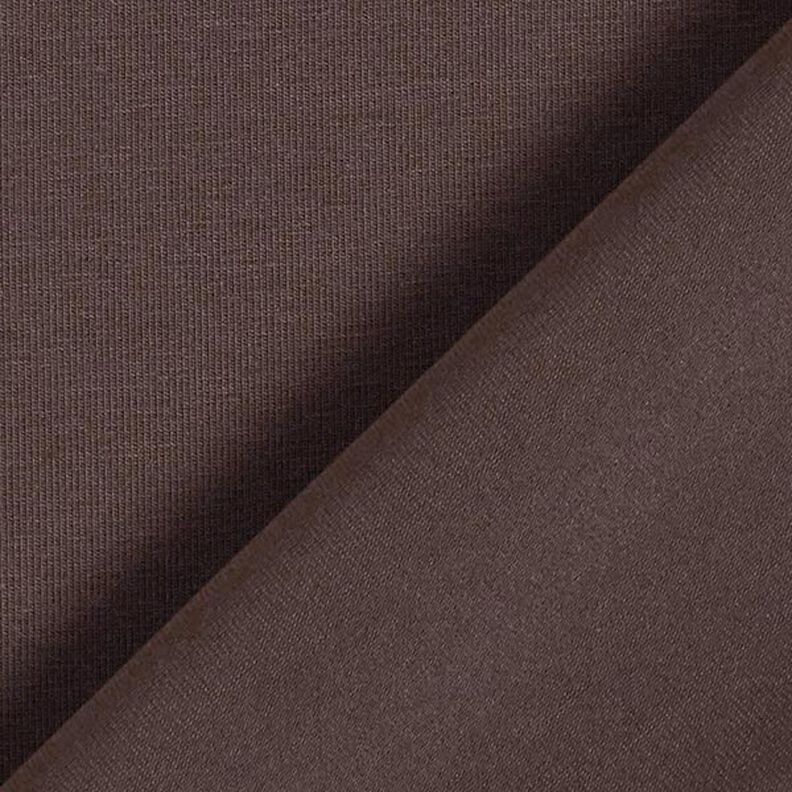 Medium Cotton Jersey Plain – black brown, image number 5