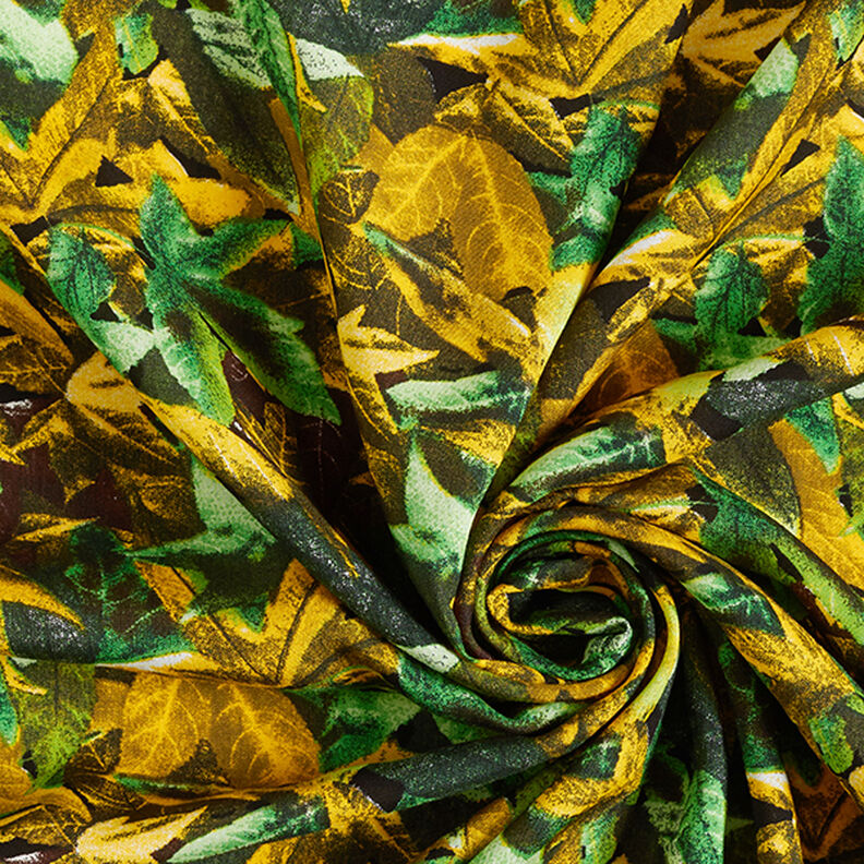 Jungle viscose fabric – olive,  image number 3