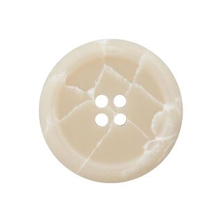 4-Hole Polyester Button Recycling – beige, 