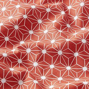 Cotton Cretonne Graphic Star – cherry red, 