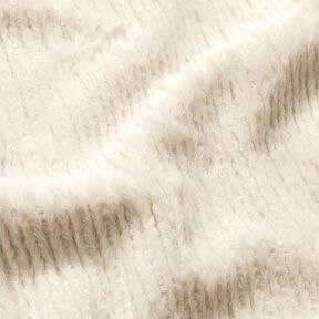 cable knit faux fur – natural, 