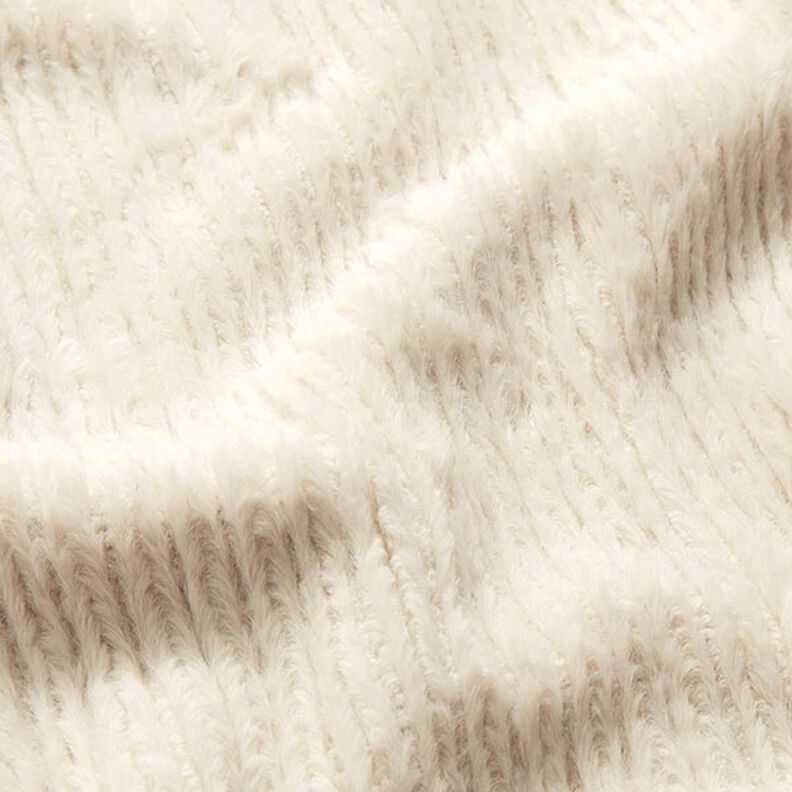 cable knit faux fur – natural,  image number 2