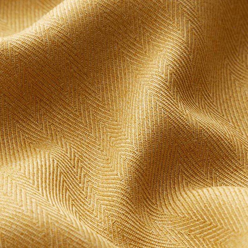 Blackout fabric Herringbone – curry yellow,  image number 2